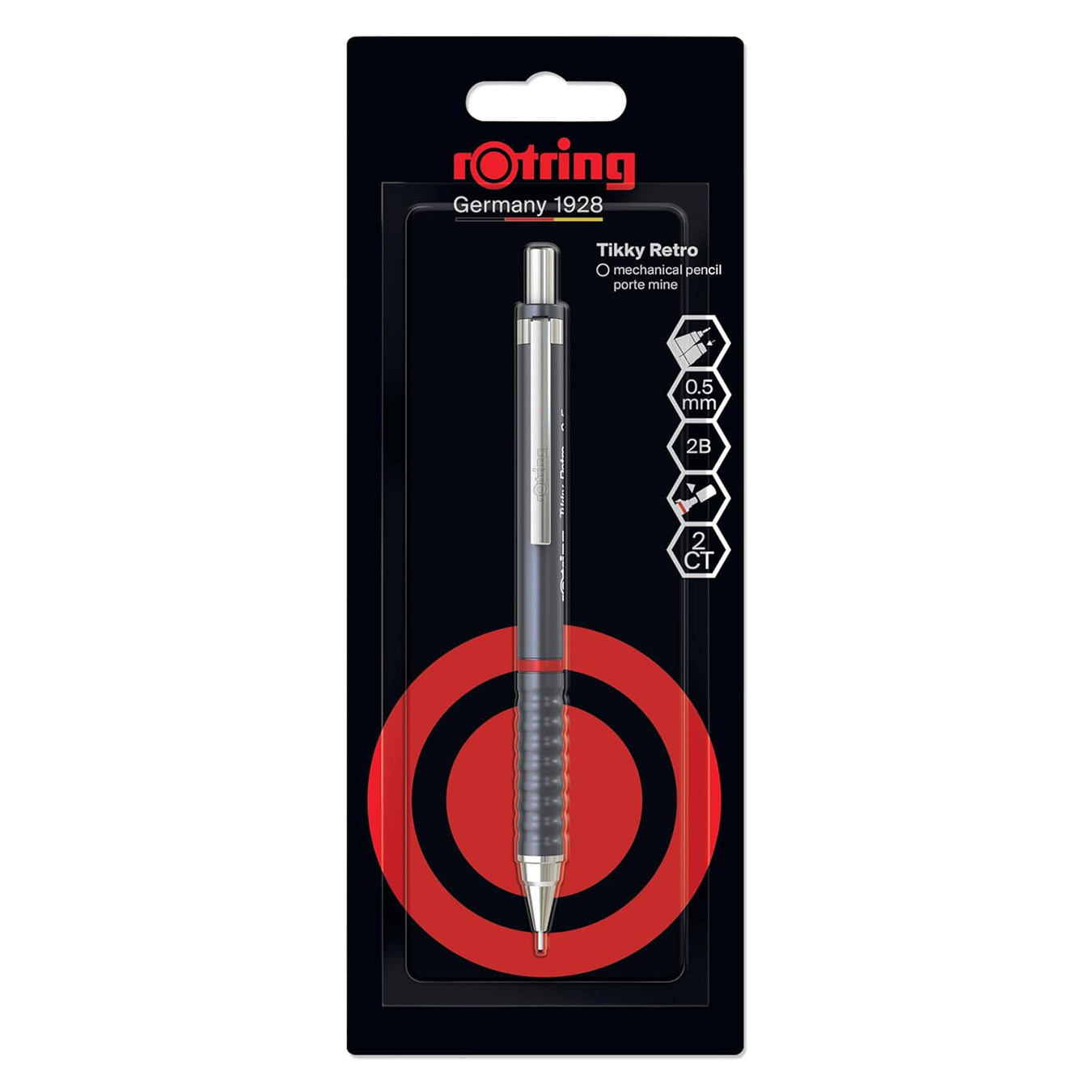 Rotring Tikky Retro 0.5mm Mechanical Pencil – Grey – Penopedia