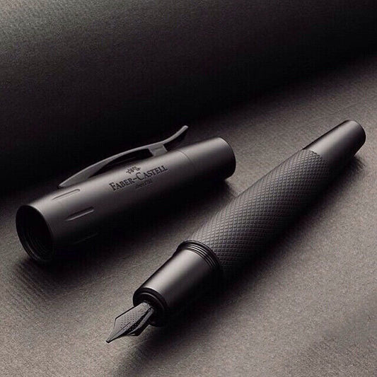 FABER-CASTELL E-MOTION PURE BLACK FOUNTAIN PEN
