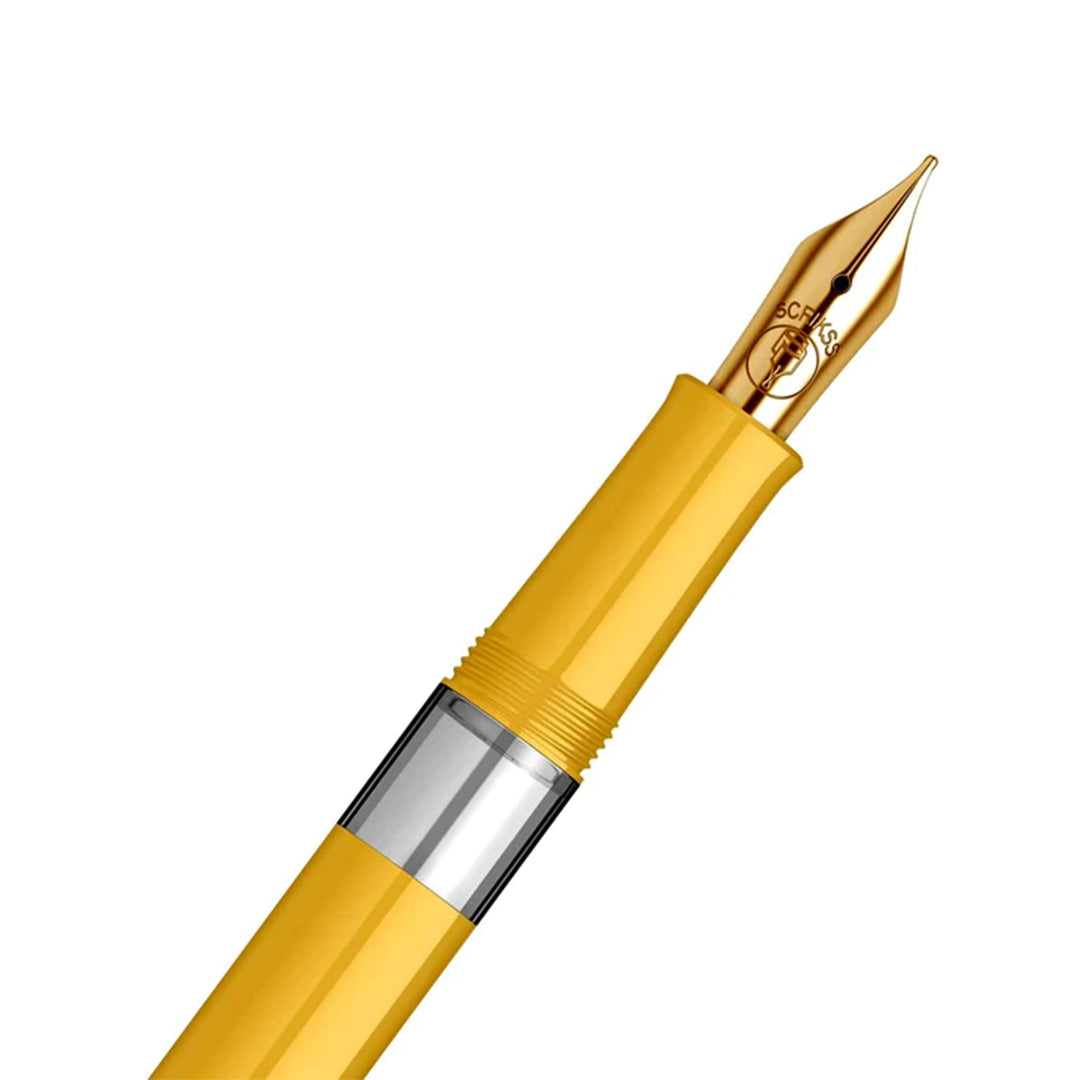 Scrikss 419 Medium Nib Fountain Pen - Yellow GT