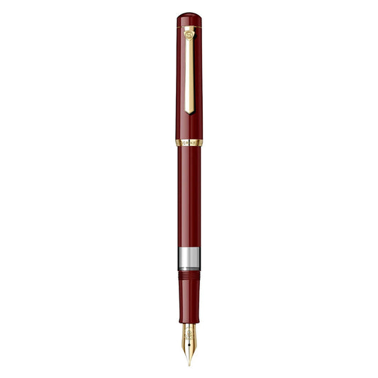 Scrikss 419 Medium Nib Fountain Pen - Burgundy GT