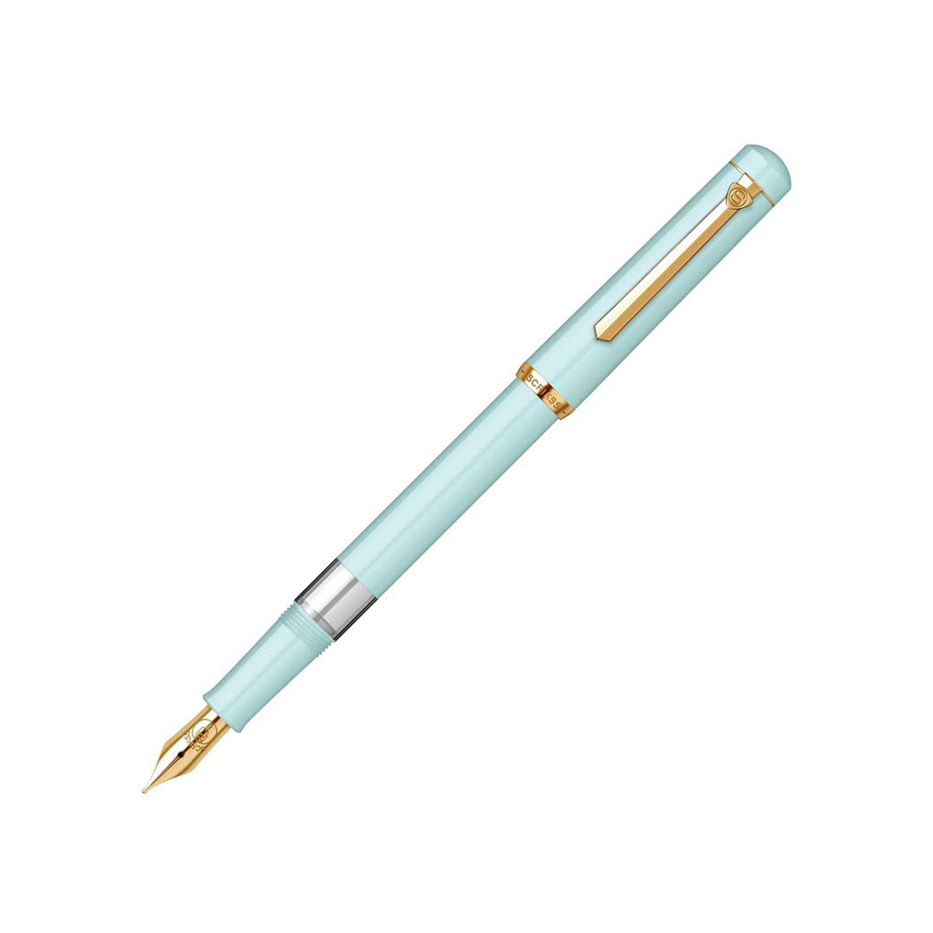 Scrikss 419 Medium Nib Fountain Pen - Mint GT