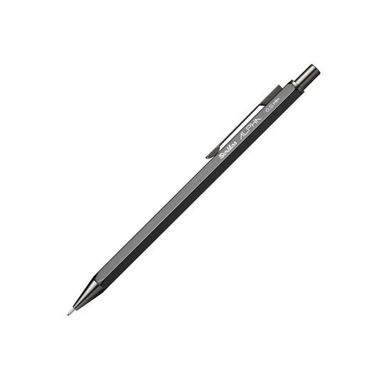 Scrikss Alpha Series 0.5mm Mechanical Pencil – Black Metal Hexagonal Barrel