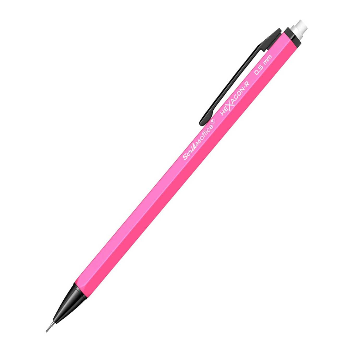 Scrikss Hexagon-R 0.5mm Mechanical Pencil - Neon Pink