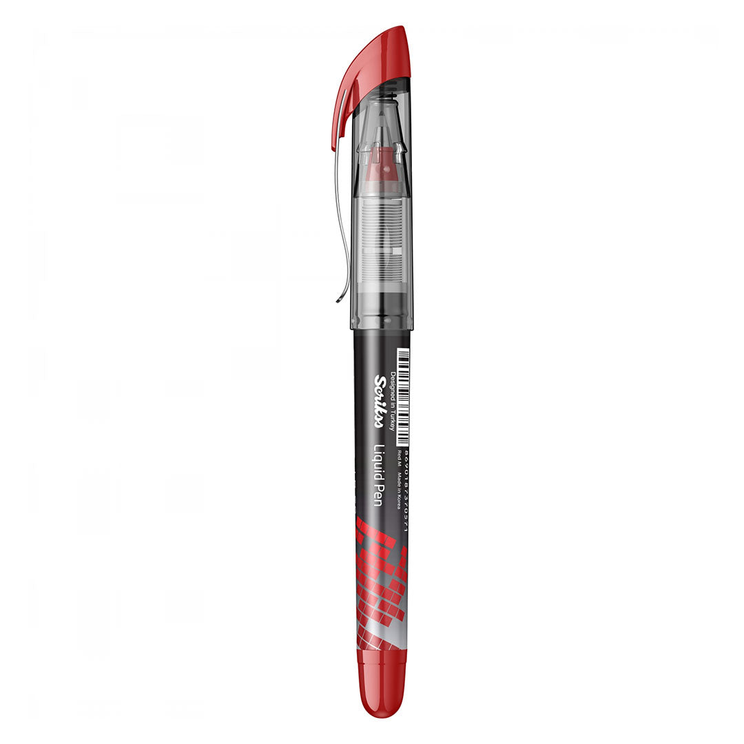 Scrikss LP-68 Red Liquid Pen – Box of 12