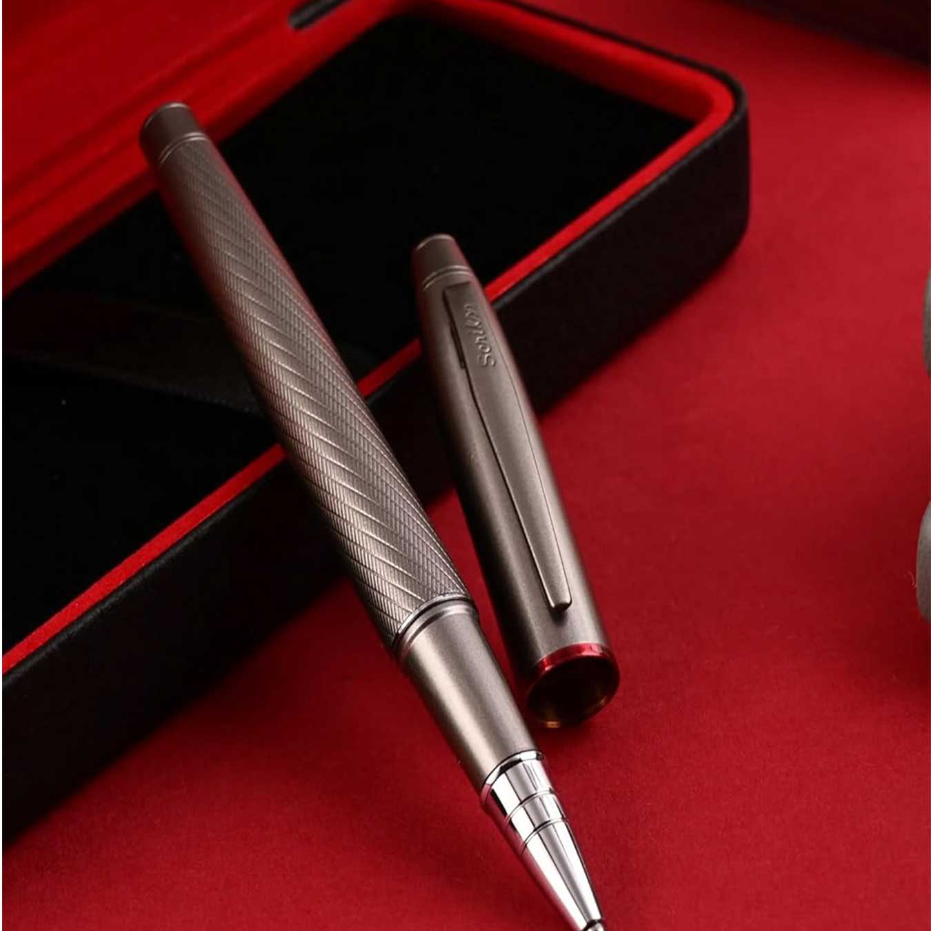 Scrikss |  Noble 35 | Roller Ball Point Pen | Matte Titanium