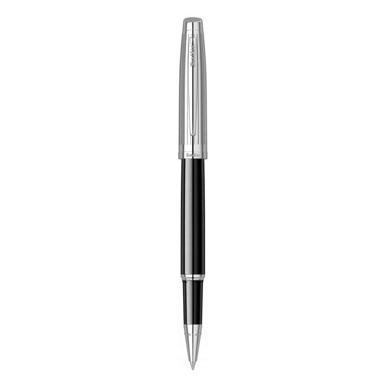 Scrikss Oscar 39 Rollerball Pen | Black Chrome CT