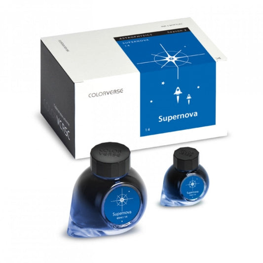 Colorverse | Season 2 | Astrophysics Series | Supernova (65ml) and (15ml) | Blue | 2 Bottle Set | Dye-Based Nontoxic - penpencilink