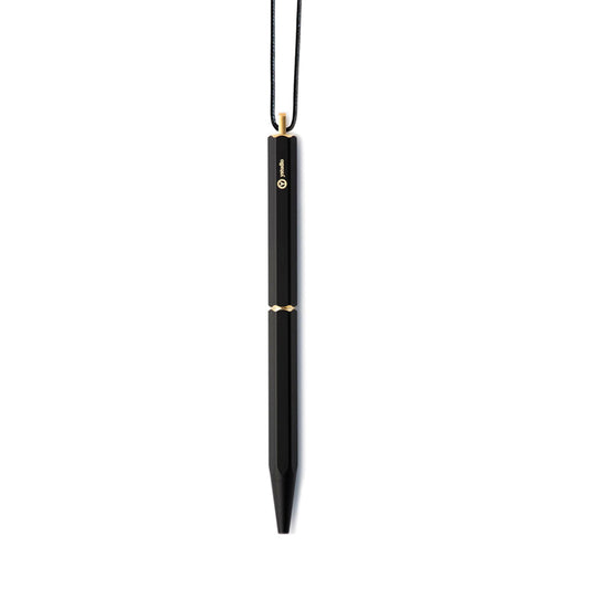 Ystudio Ballpoint Pen | Classic Revolve Portable Brass Black