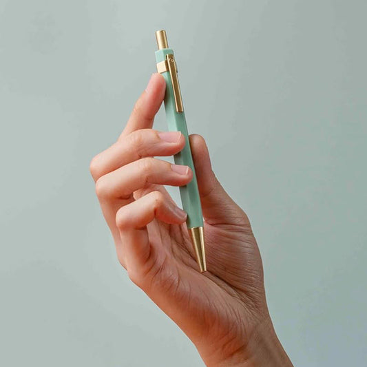 Ystudio Glamour Evolve Ocean Sustainable Ballpoint Pen in Teal Green