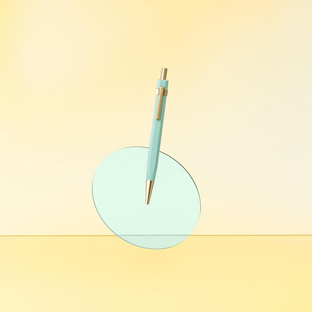 Ystudio Glamour Evolve Ocean Sustainable Ballpoint Pen in Teal Green