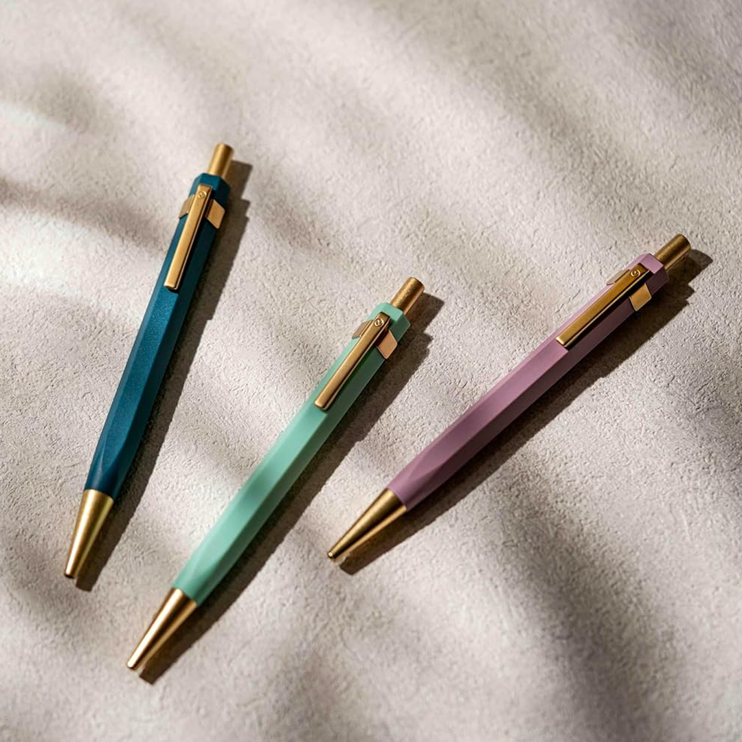 Ystudio Ballpoint Pen - Glamour Evolve, Ocean Sustainable in Sea Indigo