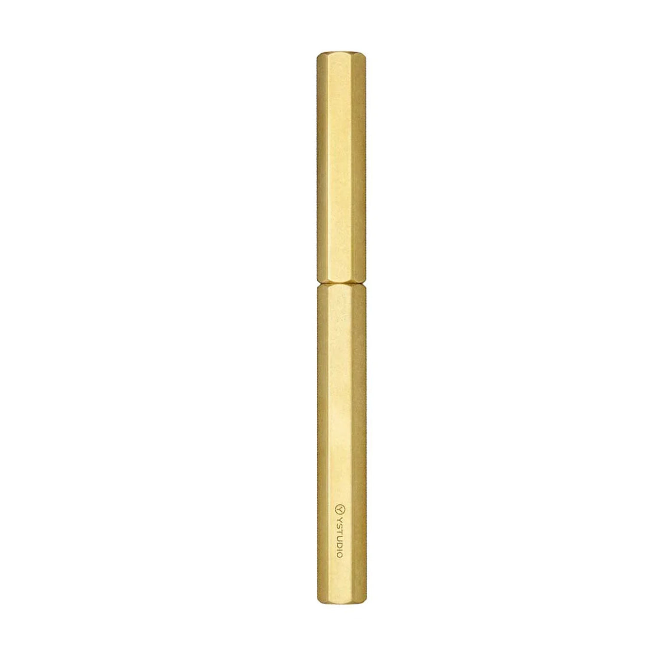 Ystudio Classic Revolve - Fountain Pen Brass Hexogon | Medium Nib