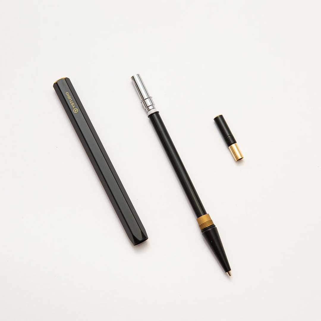 Ystudio Classic Revolve 0.7mm Mechanical Pencil Lite – Brass Black