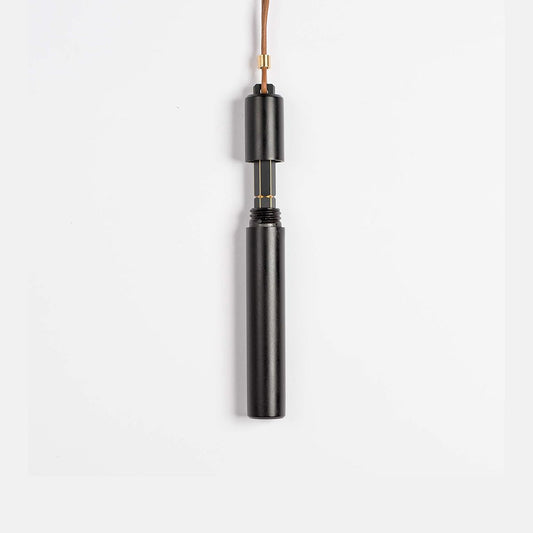 Ystudio Classic Revolve Portable Fountain Pen – Black Metal (Medium Nib)