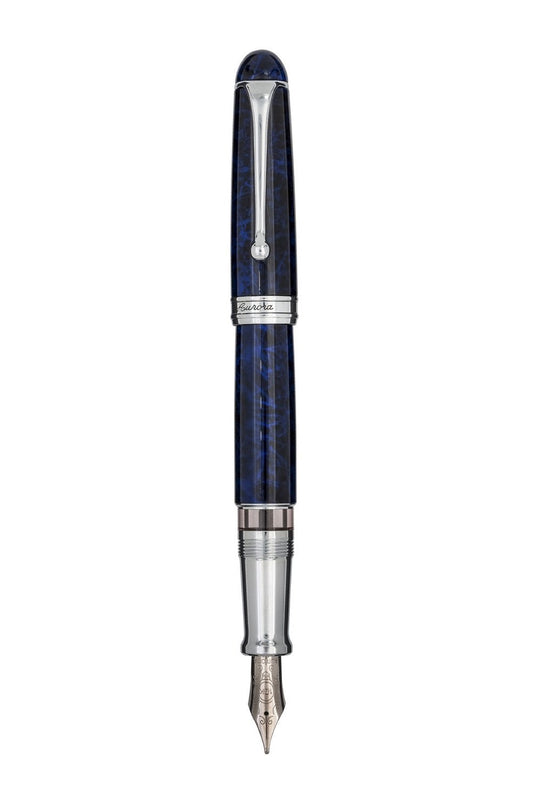 Aurora 88 Blue/Chrome Sigaro Fountain Pen 883 (Limited Edition)