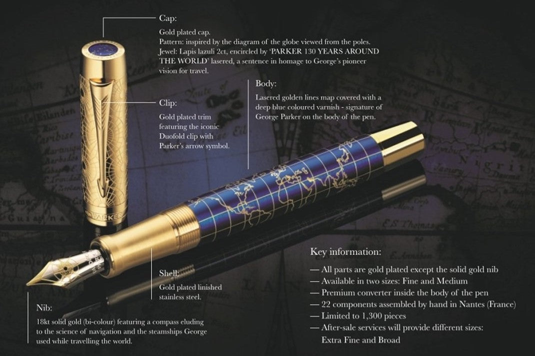 Parker Duofold The Craft of Travelling Fountain Pen (Limited Edition)